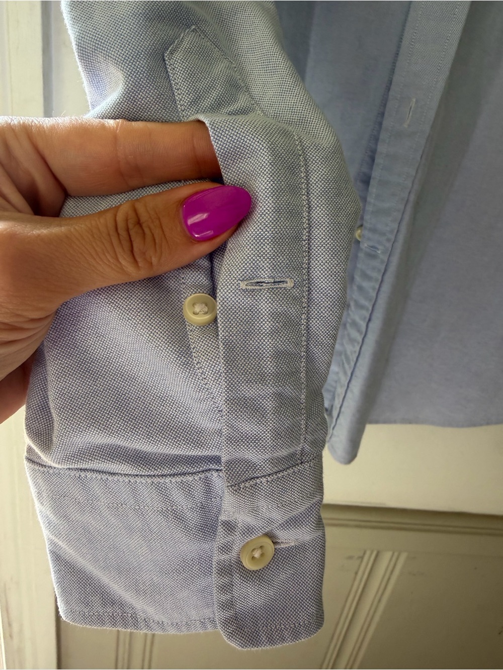 Ralph Lauren Light Blue Oxford Button-Down with Polo Bear Embroidery - Picture 6 of 9